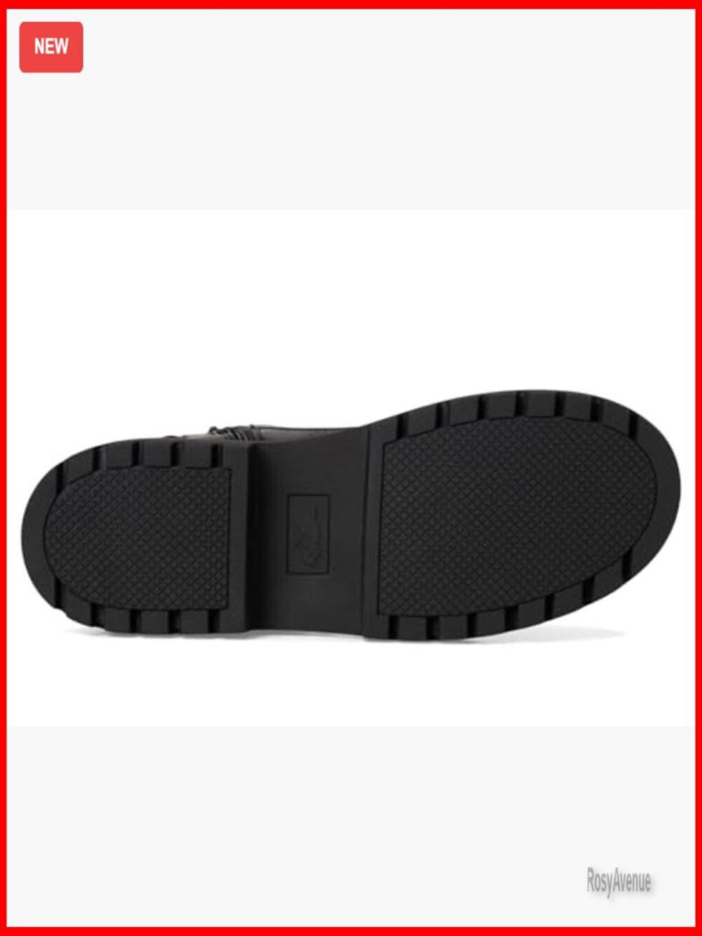 Combat Boots with Lug Sole and Buckle Detail, Platform Heel, Lace-Up Closure - Picture 4 of 6